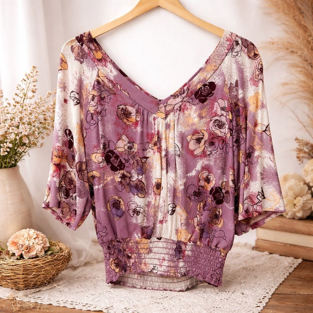 American Rag 1984 Floral Top Size Large